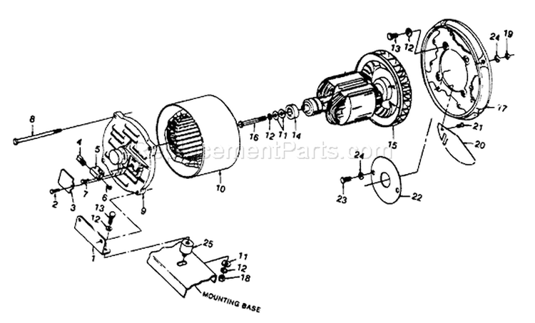 Page A Diagram and Parts List for 8754-1  Briggs and Stratton Generator